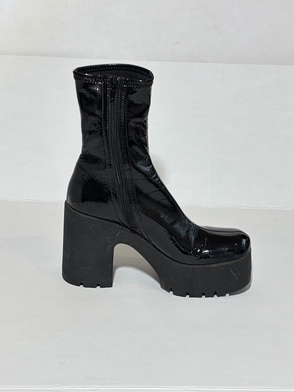 Jeffrey Campbelll Platform Square Toe Boots - Picture 8 of 11